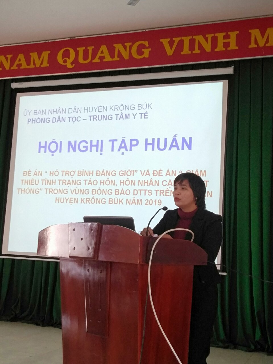Hội nghị tập huấn Đề án hỗ trợ bình đẳng giới và Đề án giảm thiểu tình trạng tảo hôn và hôn nhân cận huyết thống trong vùng đồng bào dân tộc thiểu số